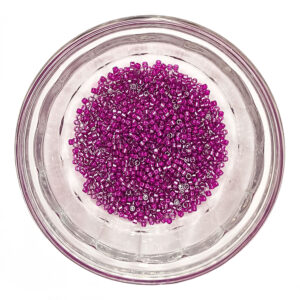 Lined Pale Blue/Magenta Lustre Delica Seed Beads Size 11