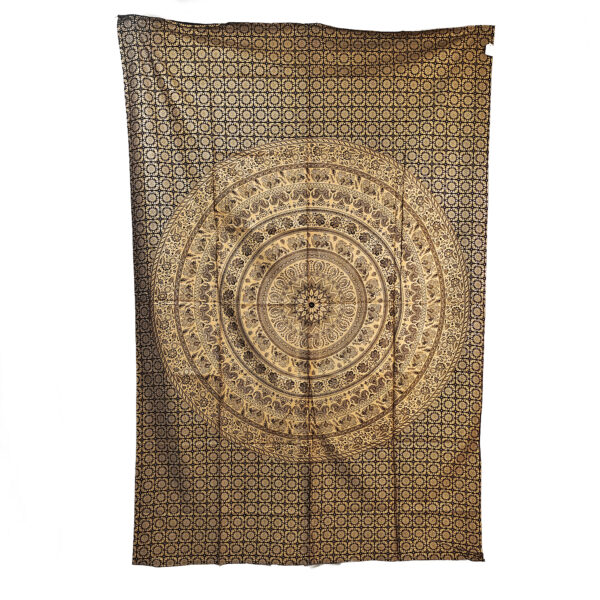 Elephant Mandala Foil Black Single