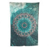 Mandala With Flowers Teal Single