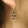 infinity garnet silver drop earrings ls