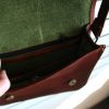 leather bag, small flap inside
