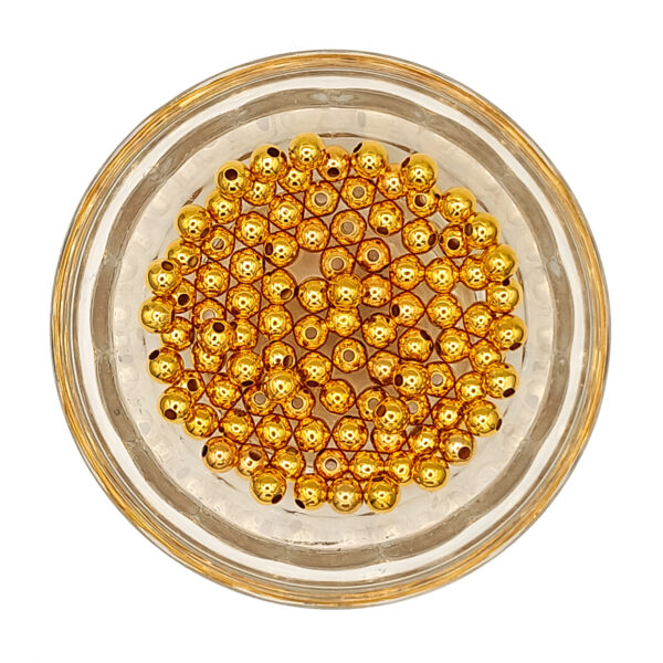 18K Gold Plated 5mm Plated Brass 180454