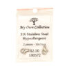 316 Stainless Steel 10x7mm Lobster Clasp 2 Pack 180572