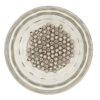 4mm Platinum Plated Brass Round 180455