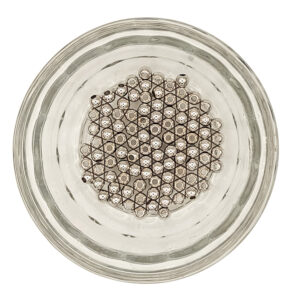 4mm Platinum Plated Brass Round