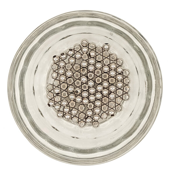 4mm Platinum Plated Brass Round 180455