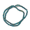 4×3 Electro Rondelle Faceted Blue Green 180487