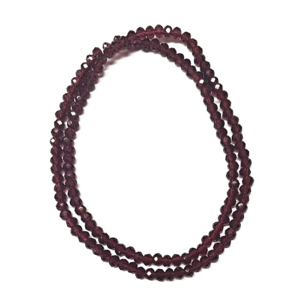 4x3mm Rondelle Purple 180364