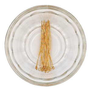 6cm Brass Eye Pin 20 Pack