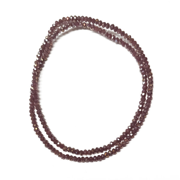 AB Plated Rondelle Purple 3x2mm 180208