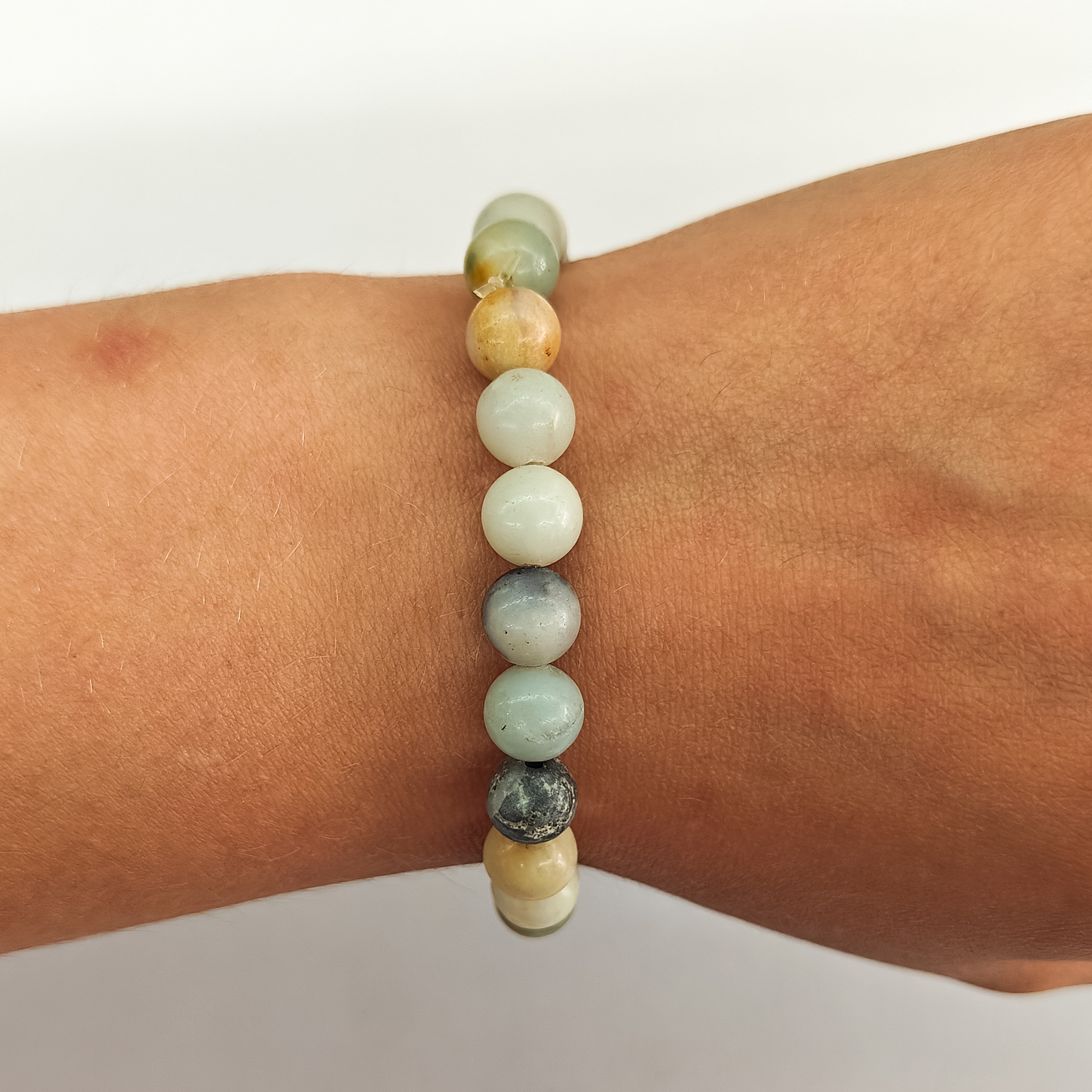 Amazonite 8mm Bead Stretchy Bracelet