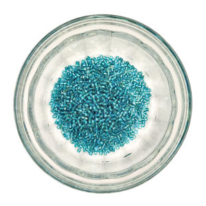 Aqua Green Lined Teal Delica Seed Beads Size 11