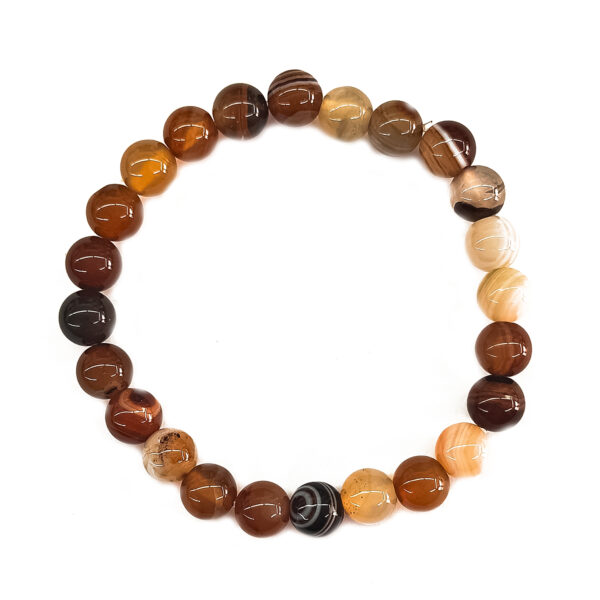 Banded Agate 8mm Bracelet 70916 2