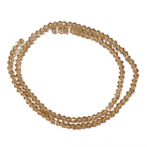 Bicone Beige AB 3mm Beads