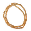 Bicone 3×3.5mm Peru AB Plated Beads 180423