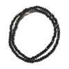 Black Faceted Rondelle 2mm Beads 180363