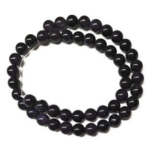 Blue Goldstone 8mm Beads