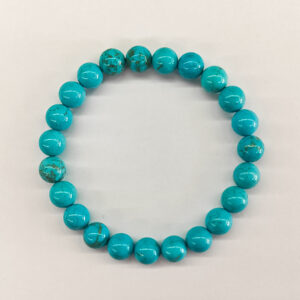 Blue Howlite 8mm Bead Stretchy Bracelet