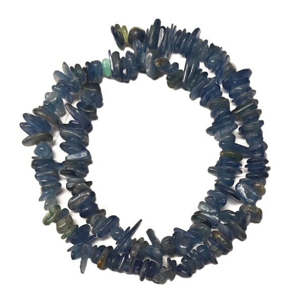 Blue Kyanite Chip Beads 240628 Blue Kyanite Chip Beads Small