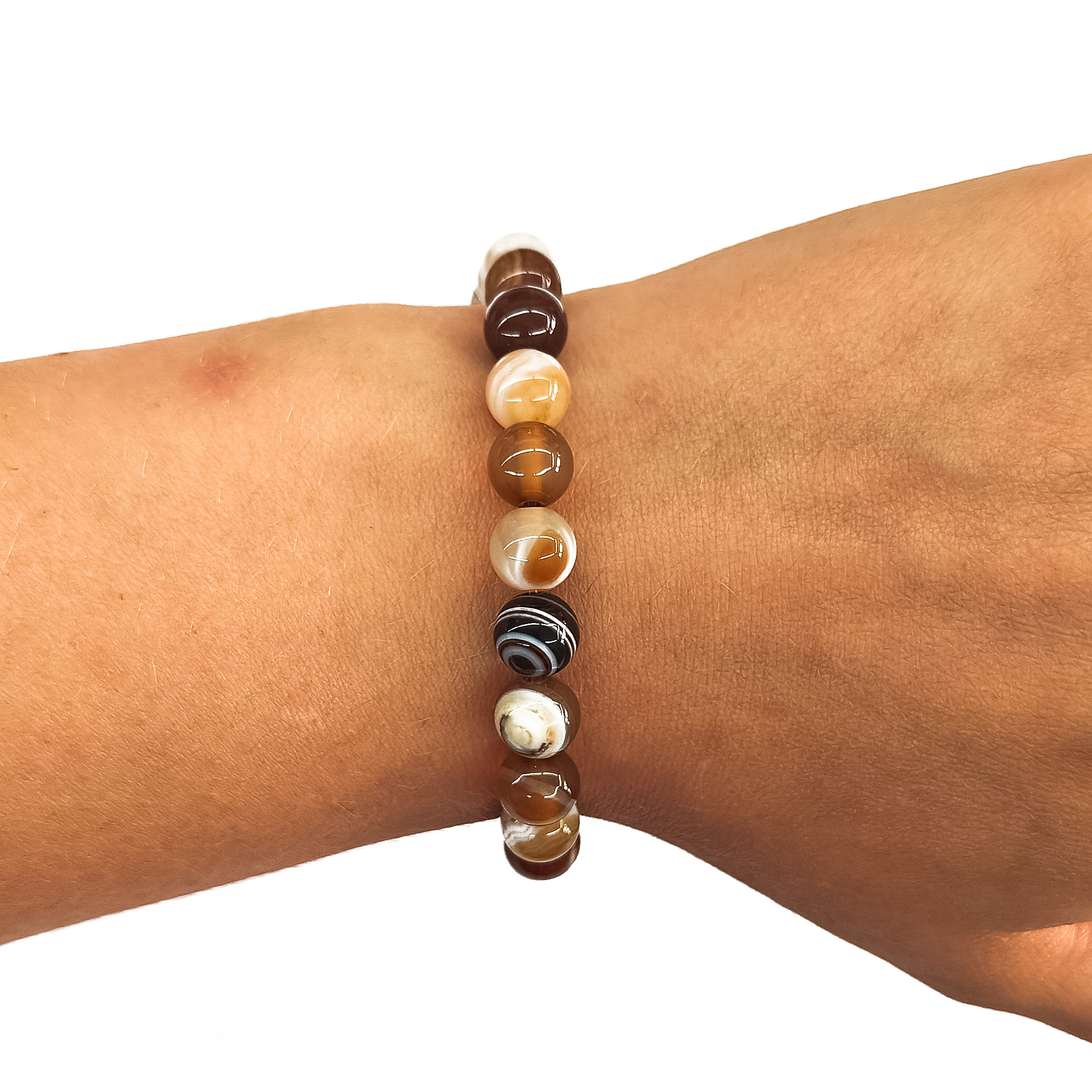 Banded Agate 8mm Bracelet 70916 1