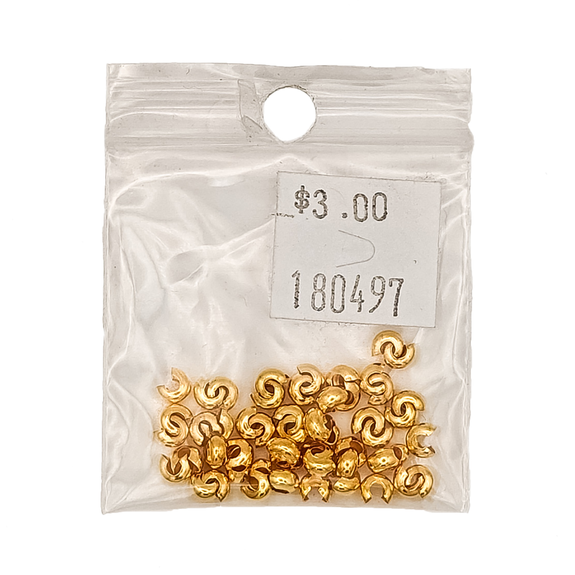 Brass-Golden-3.2×2.2mm-Crimp-Bead-Covers-180497-2