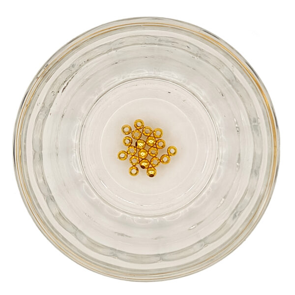 Brass Spacer Beads 3mm Round 180355