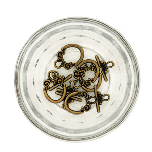 Bronze Colour Toggle Clasp 5 Pairs