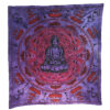 Buddha In Lotus Double Tapestry Purple