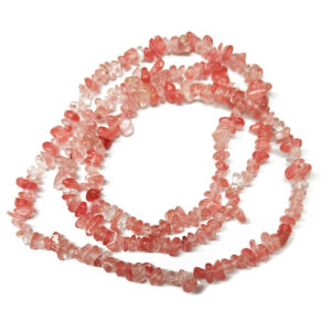 Cherry Quartz Chip Beads