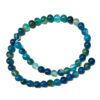Dyed Blue Banded Agate 8mm Beads 240369 Dyed Blue Banded Agate 8mm Beads