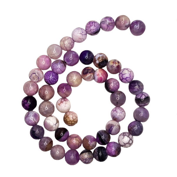 Dyed Mauve Agate 8mm Beads 241538