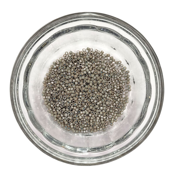 Dyed Opaque Grey Delica Seed Beads Size 11 184652