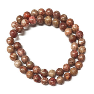 Dyed Pink Maifan Stone 8mm Beads