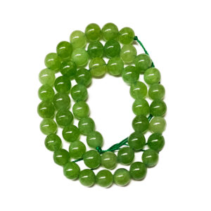 Dyed Quartz (Imitation Peridot) 8mm Beads