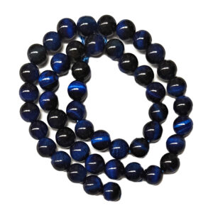 Dyed Tigers Eye Marine Blue 8mm Beads