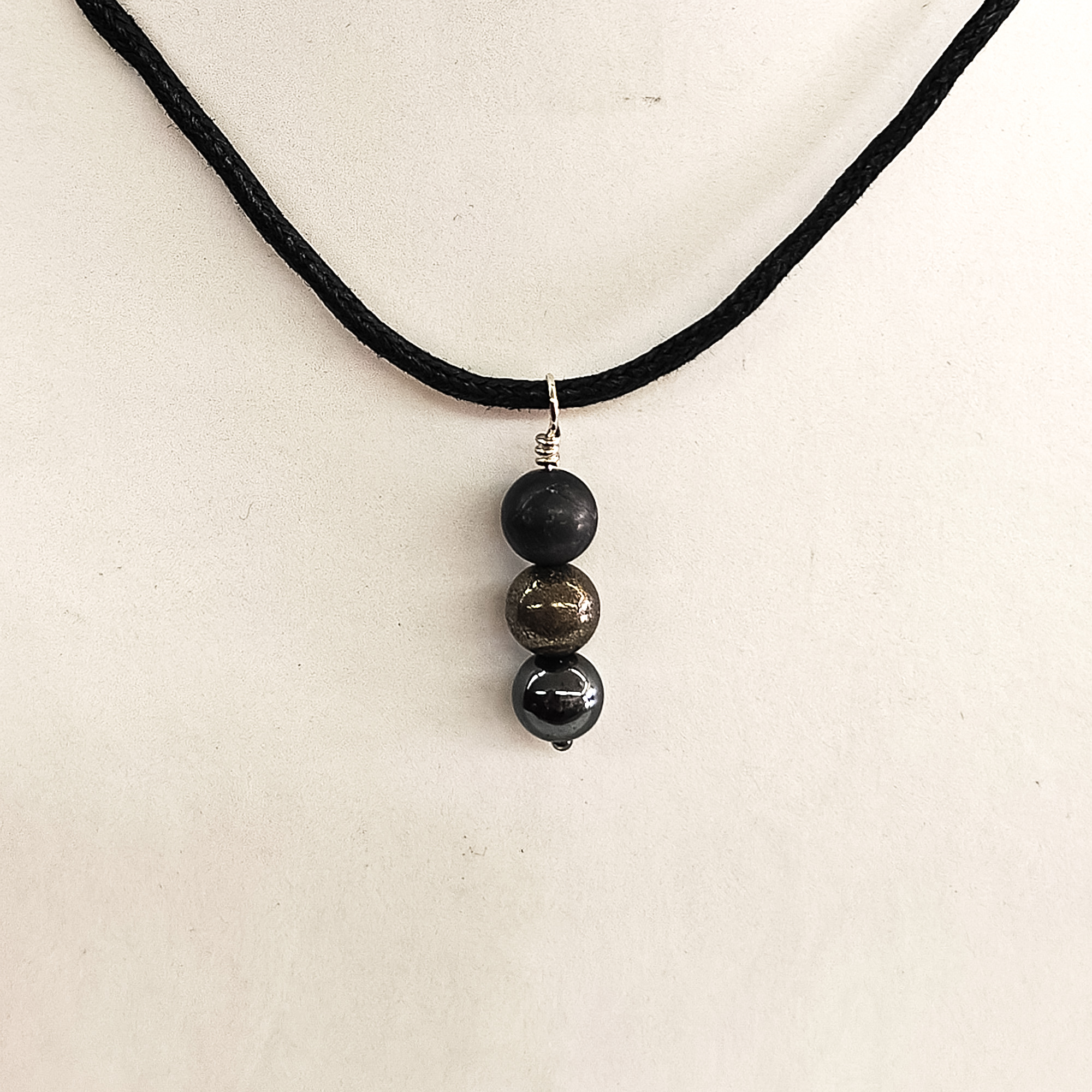 EMF Protection 3 Bead Necklace