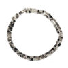 Electroplated Pearl Luster Plated Faceted Rondelle Black Beads 3×2.5mm 180536
