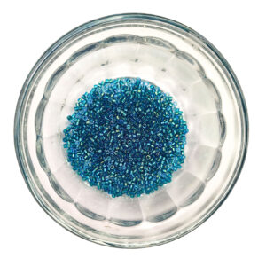 Emerald Lined Aqua AB Delica Seed Beads Size 11