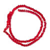 Faceted AB Red Rondelle 3x2mm Beads 180527