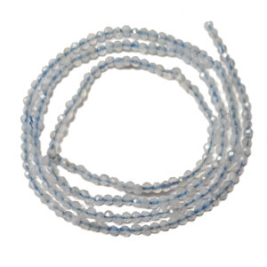 Faceted Blue Lace Agate 2mm Beads