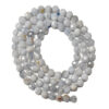 Faceted Blue Lace Agate 4mm Beads