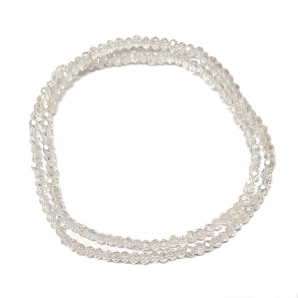 Faceted Clear AB 3x2mm Rondelle Beads 180522