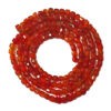 Faceted Cube Red Agate 2mm Beads