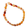 Faceted Dyed Red Agate 8x6mm Oval Beads