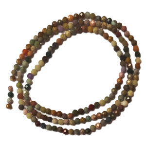 Faceted Mix Colour Agate 2mm Beads