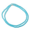 Faceted Rondelle Imitation Jade Deep Sky Blue 3x2mm Beads 180538