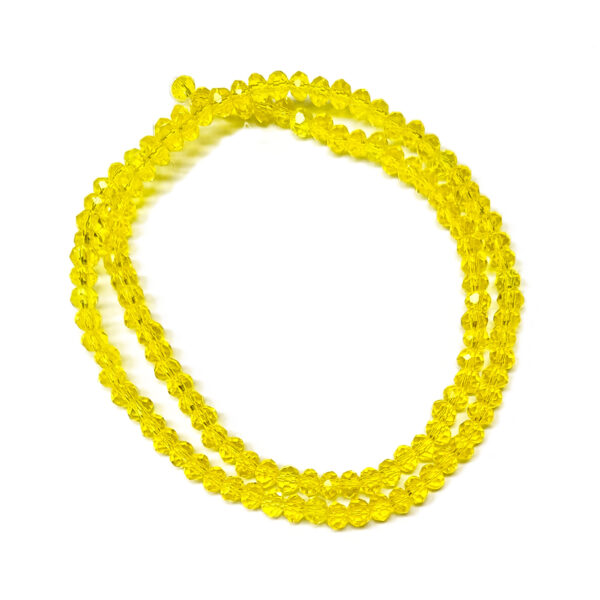 Faceted Yellow 4x3mm Translucent 180510