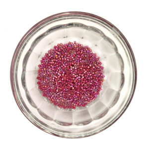 Frost Opaque Glaze Rainbow Dk Red Delica Seed Beads Size 11
