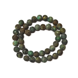 Frosted African Turquoise 8mm Beads