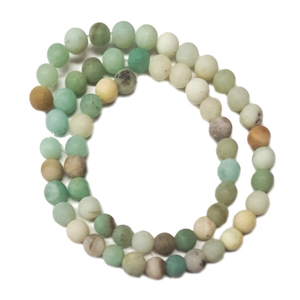 Frosted Amazonite 6mm Beads 240968 1 Frosted Amazonite 6mm Beads